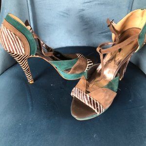 Shuster high heels , Made In Brazil sz 10